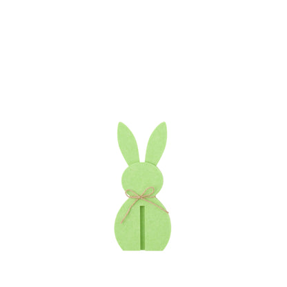 Decorazione pasquale con coniglietto verde in feltro, set da 3, J-Line