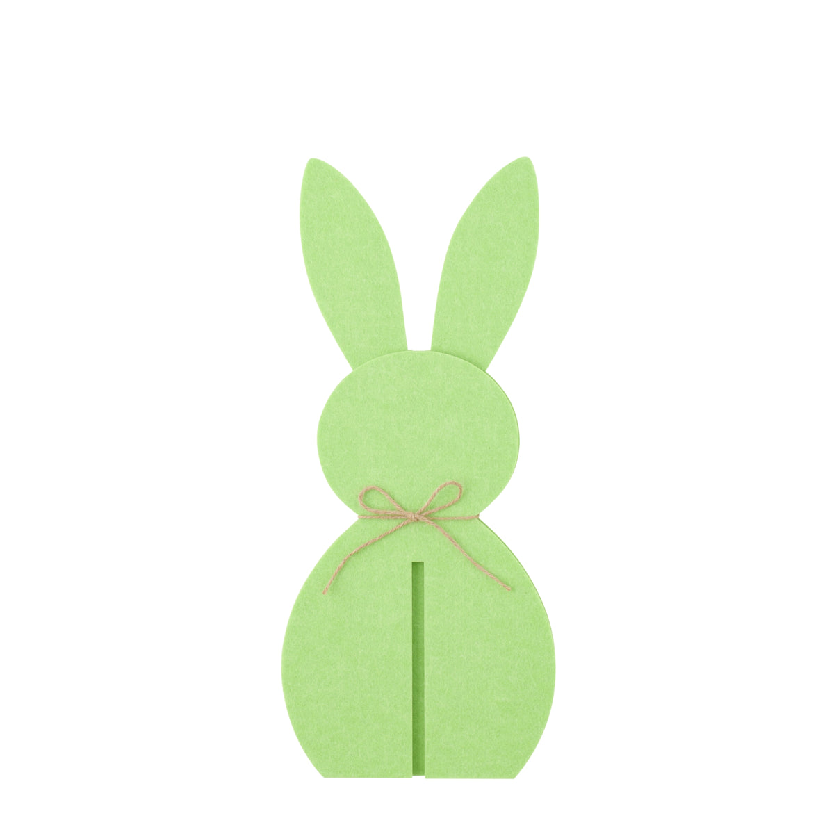Decorazione pasquale con coniglietto verde in feltro, set da 3, J-Line