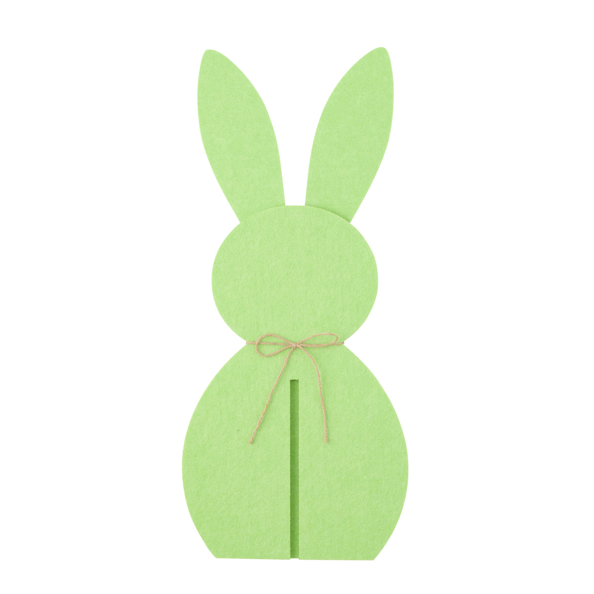 Decorazione pasquale con coniglietto verde in feltro, set da 3, J-Line