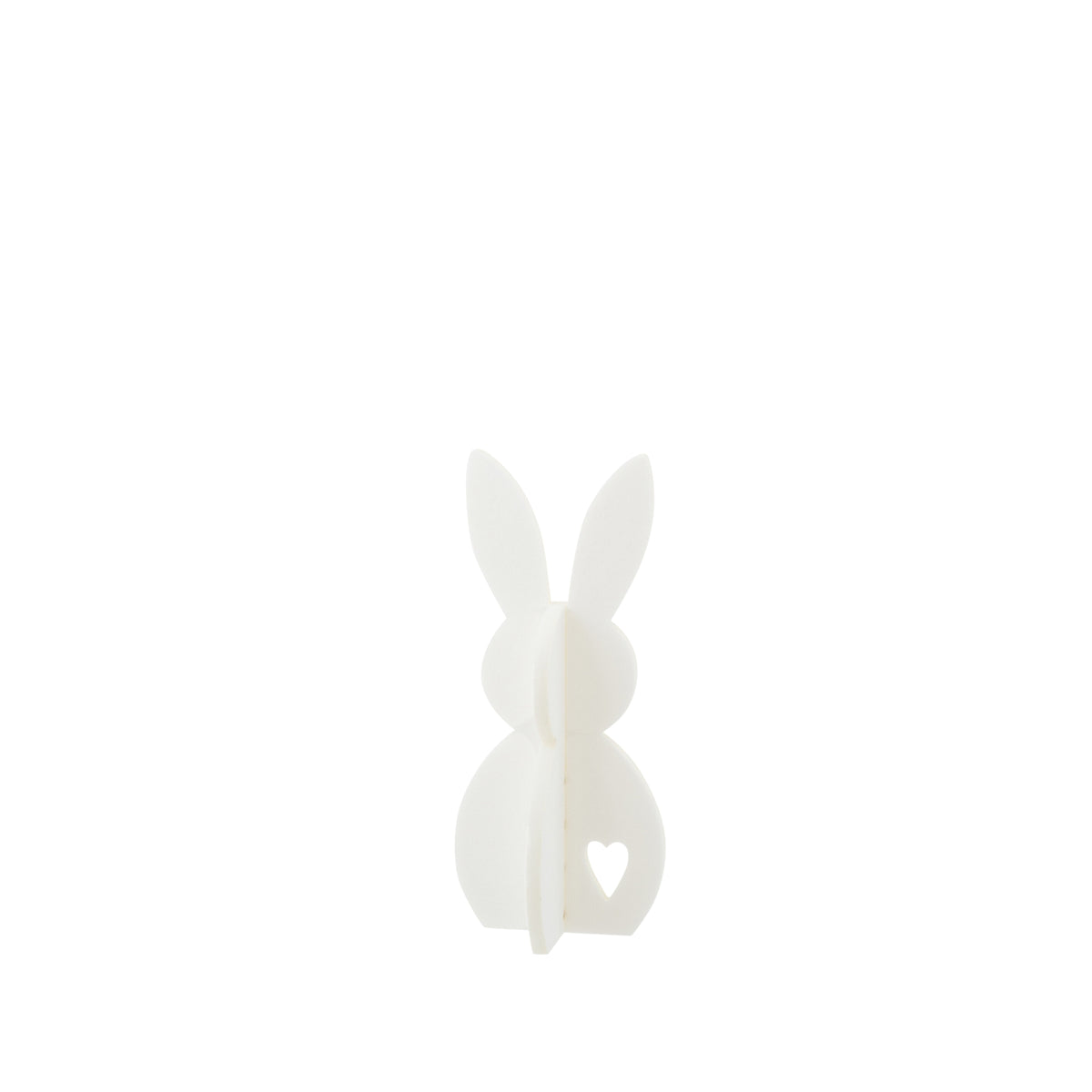 Decorazione pasquale con coniglietto bianco in feltro, set da 3, J-Line