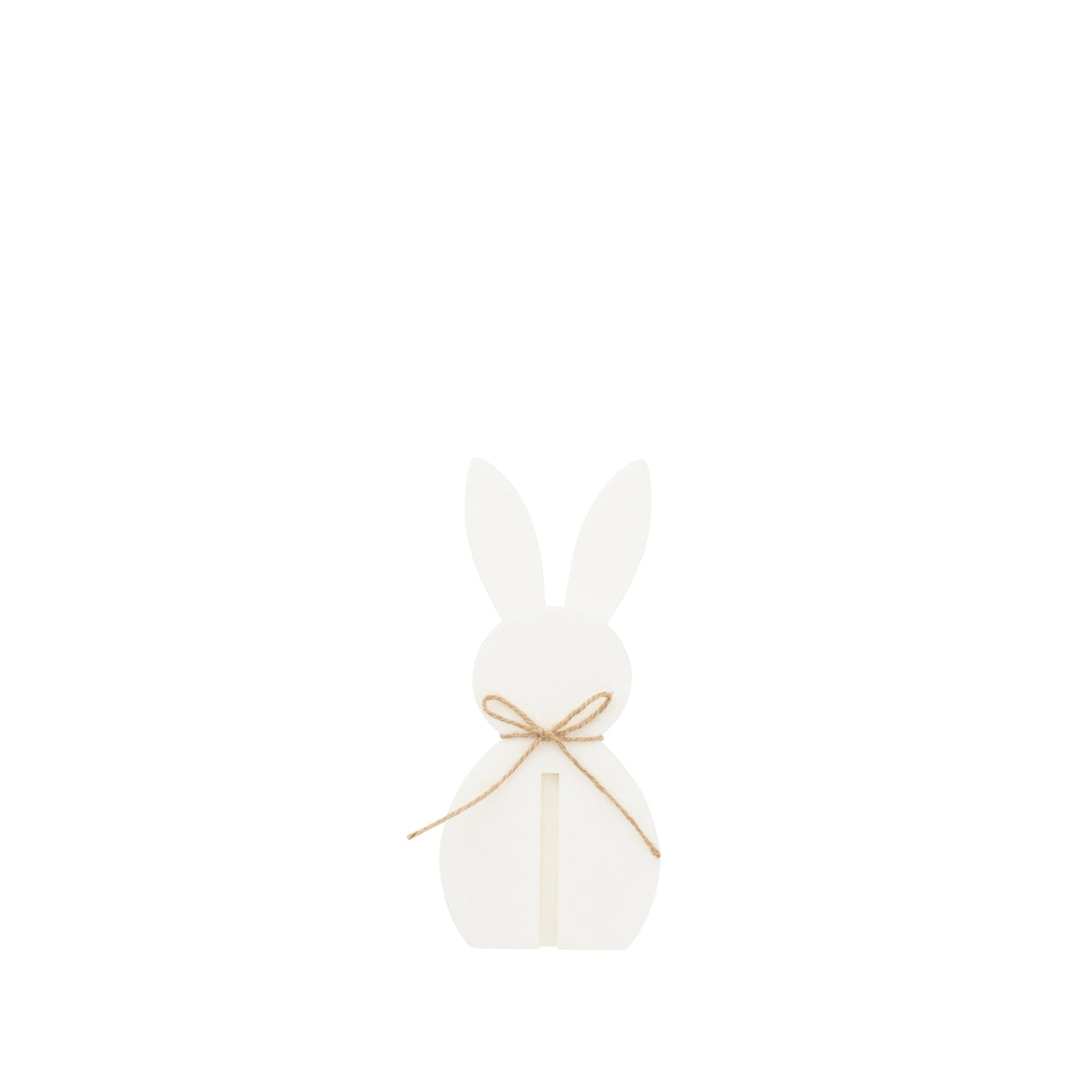 Decorazione pasquale con coniglietto bianco in feltro, set da 3, J-Line