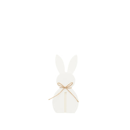 Decorazione pasquale con coniglietto bianco in feltro, set da 3, J-Line