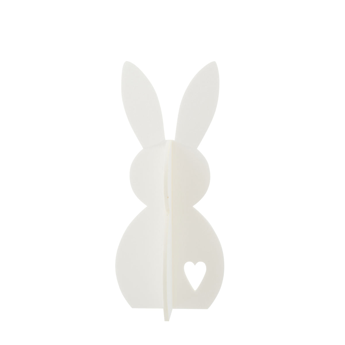 Decorazione pasquale con coniglietto bianco in feltro, set da 3, J-Line