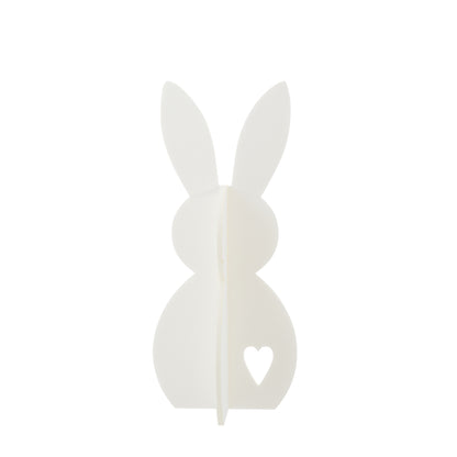 Decorazione pasquale con coniglietto bianco in feltro, set da 3, J-Line