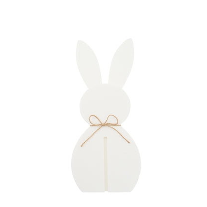 Decorazione pasquale con coniglietto bianco in feltro, set da 3, J-Line