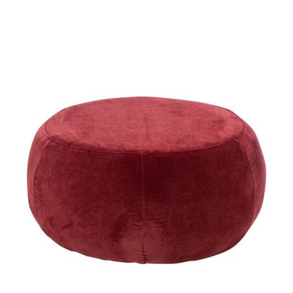Pouf Rotondo Compensato/Tessuto Bordeaux J-Line