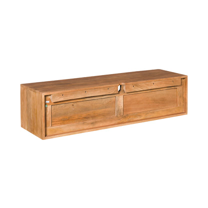 Mobile TV sospeso Ambiance in legno di mango naturale 120 cm Starfurn