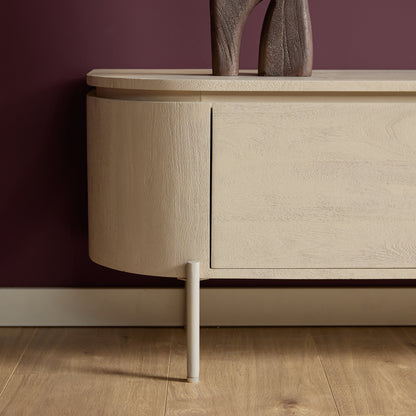 Mobile TV sospeso Ambiance in legno di mango naturale 120 cm Starfurn