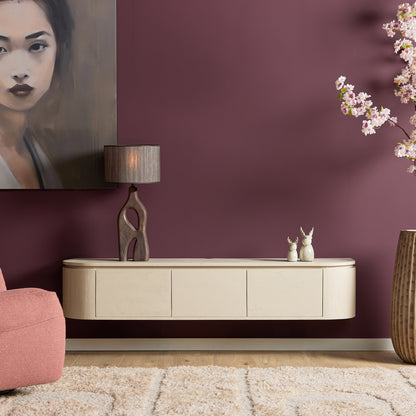 Mobile TV sospeso Ambiance in legno di mango naturale 120 cm Starfurn