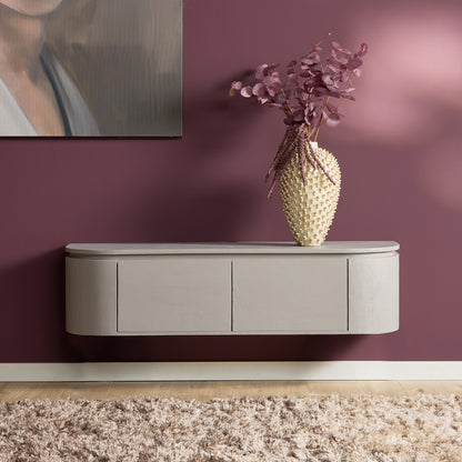 Mobile TV sospeso Ambiance in legno di mango naturale 120 cm Starfurn