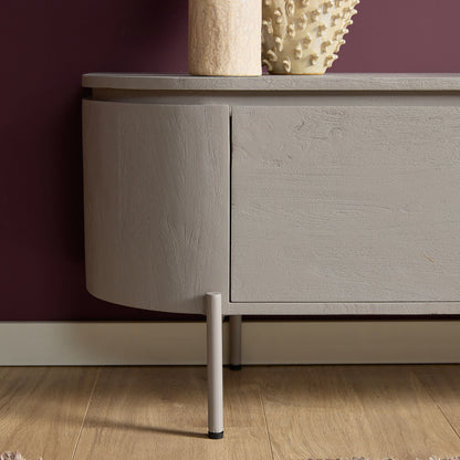 Mobile TV sospeso Ambiance in legno di mango naturale 120 cm Starfurn