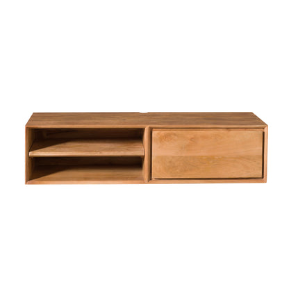 Mobile TV sospeso Ambiance in legno di mango naturale 120 cm Starfurn