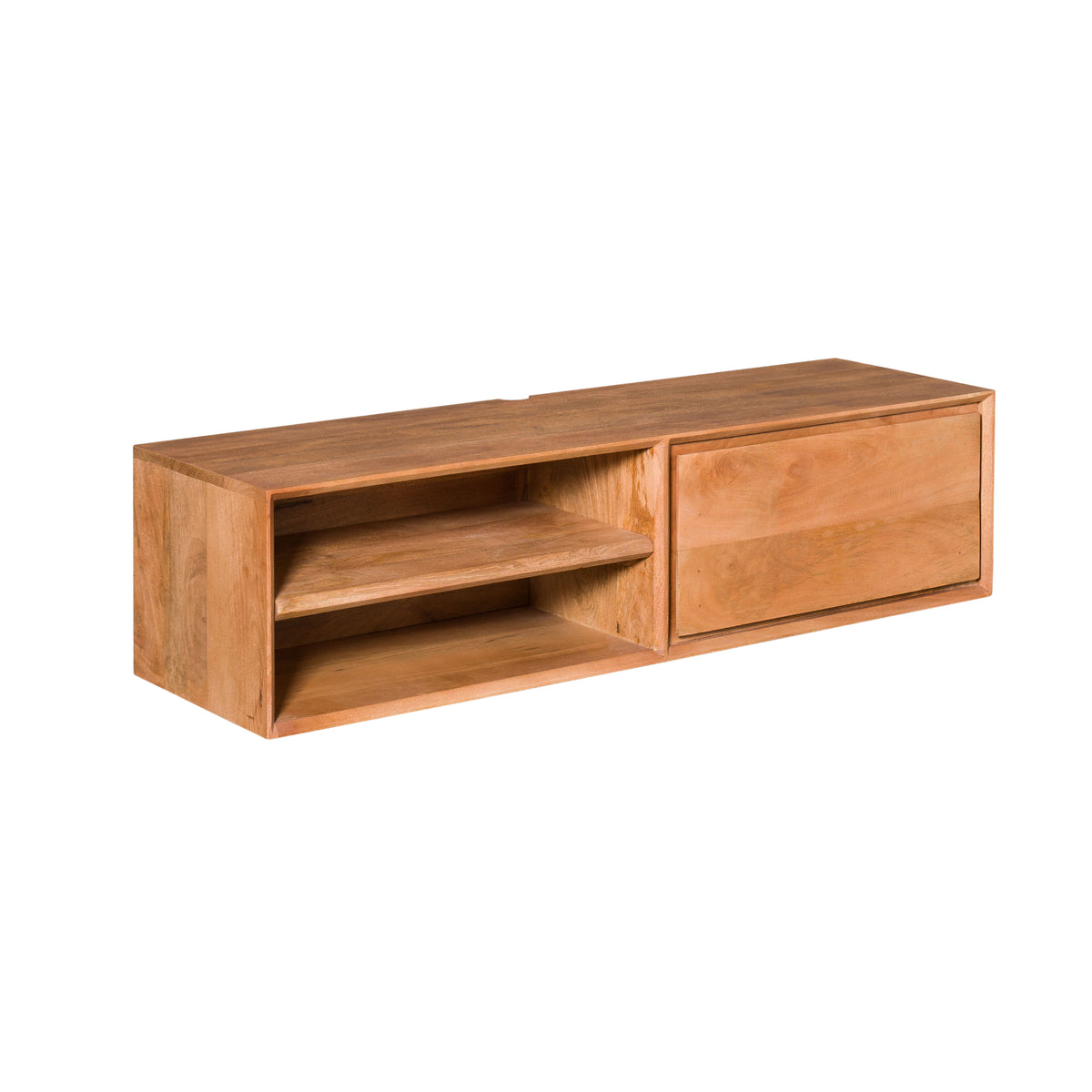 Mobile TV sospeso Ambiance in legno di mango naturale 120 cm Starfurn