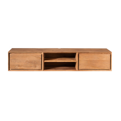 Mobile TV sospeso Ambiance in legno di mango naturale 160 cm Starfurn