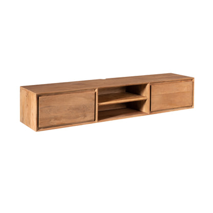 Mobile TV sospeso Ambiance in legno di mango naturale 160 cm Starfurn