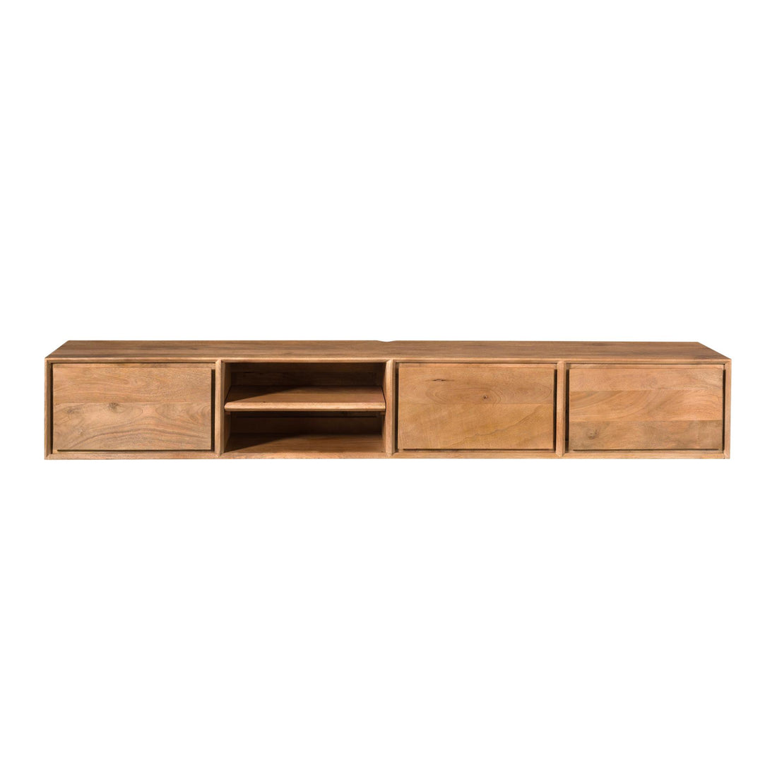 Mobile TV sospeso Ambiance in legno di mango naturale 200 cm Starfurn