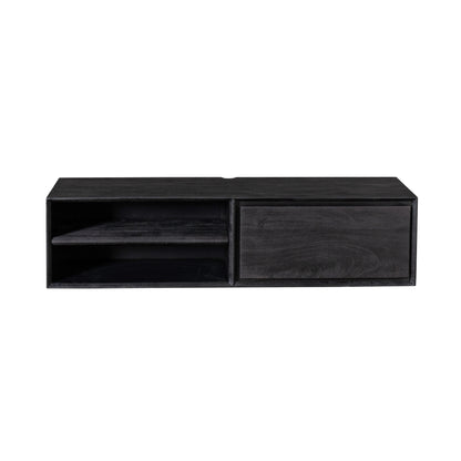 Mobile TV sospeso Ambiance Legno di Mango Nero 120cm Starfurn