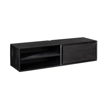 Mobile TV sospeso Ambiance Legno di Mango Nero 120cm Starfurn