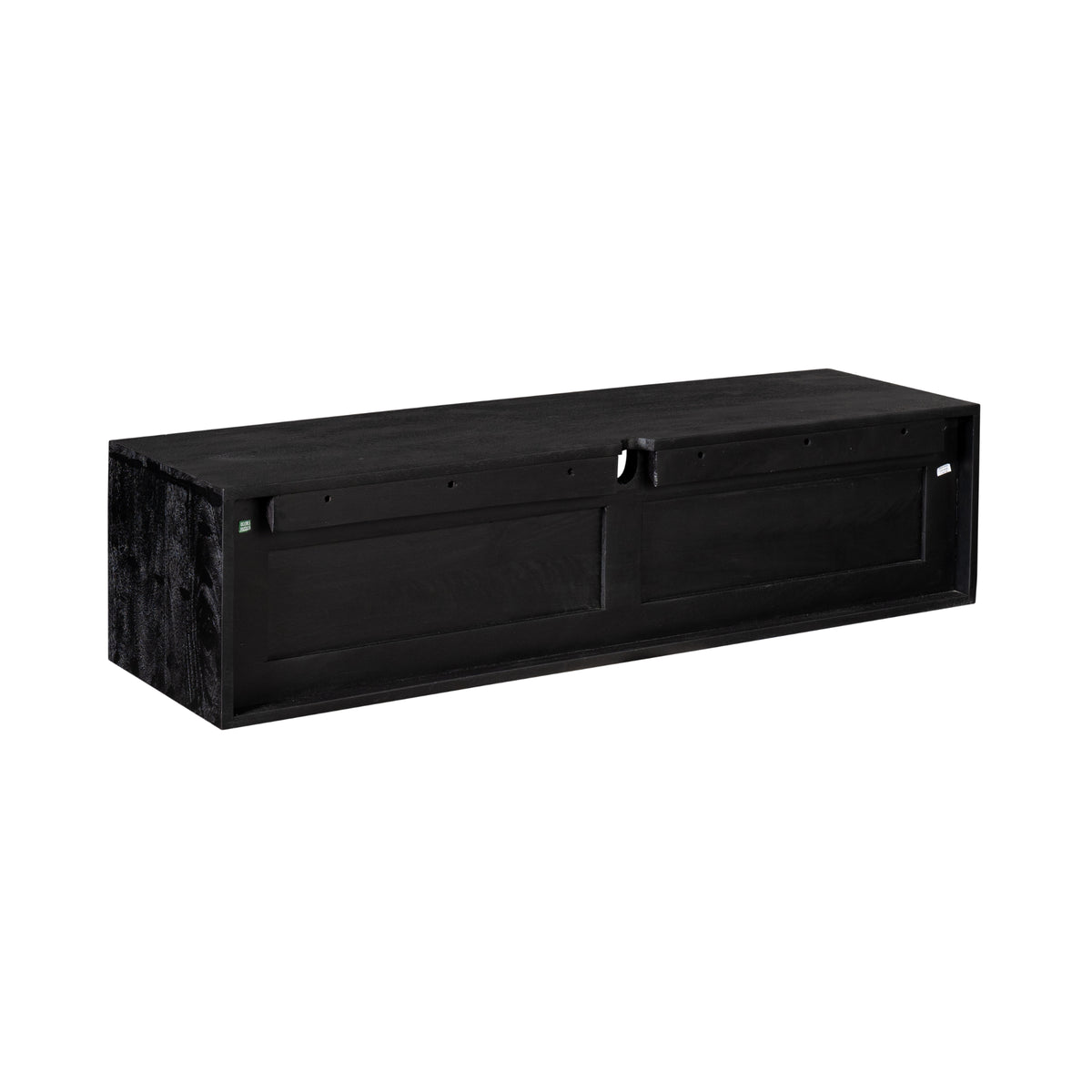 Mobile TV sospeso Ambiance Legno di Mango Nero 120cm Starfurn