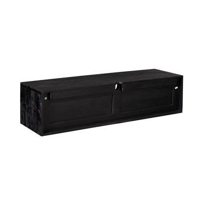 Mobile TV sospeso Ambiance Legno di Mango Nero 120cm Starfurn