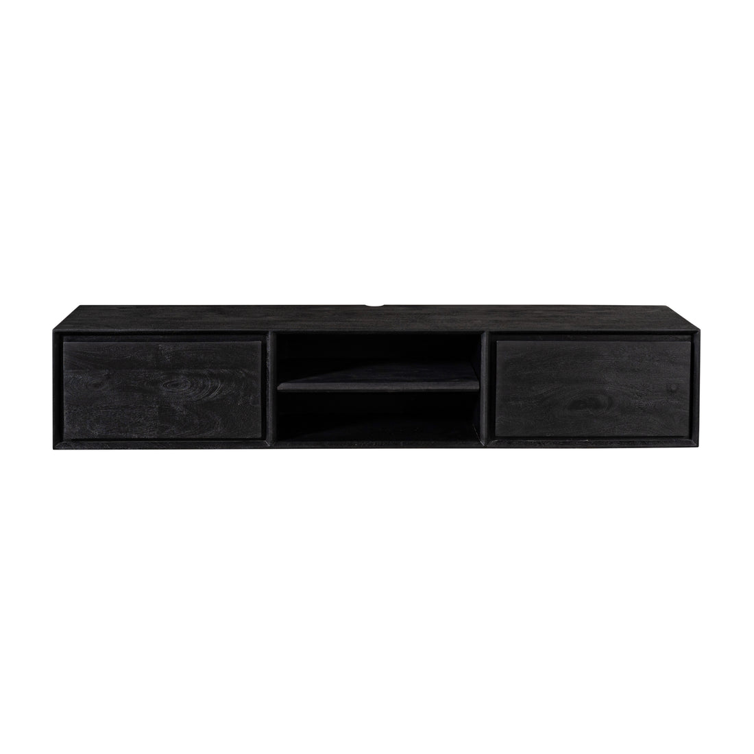 Mobile TV sospeso Ambiance in legno di mango nero 160 cm Starfurn