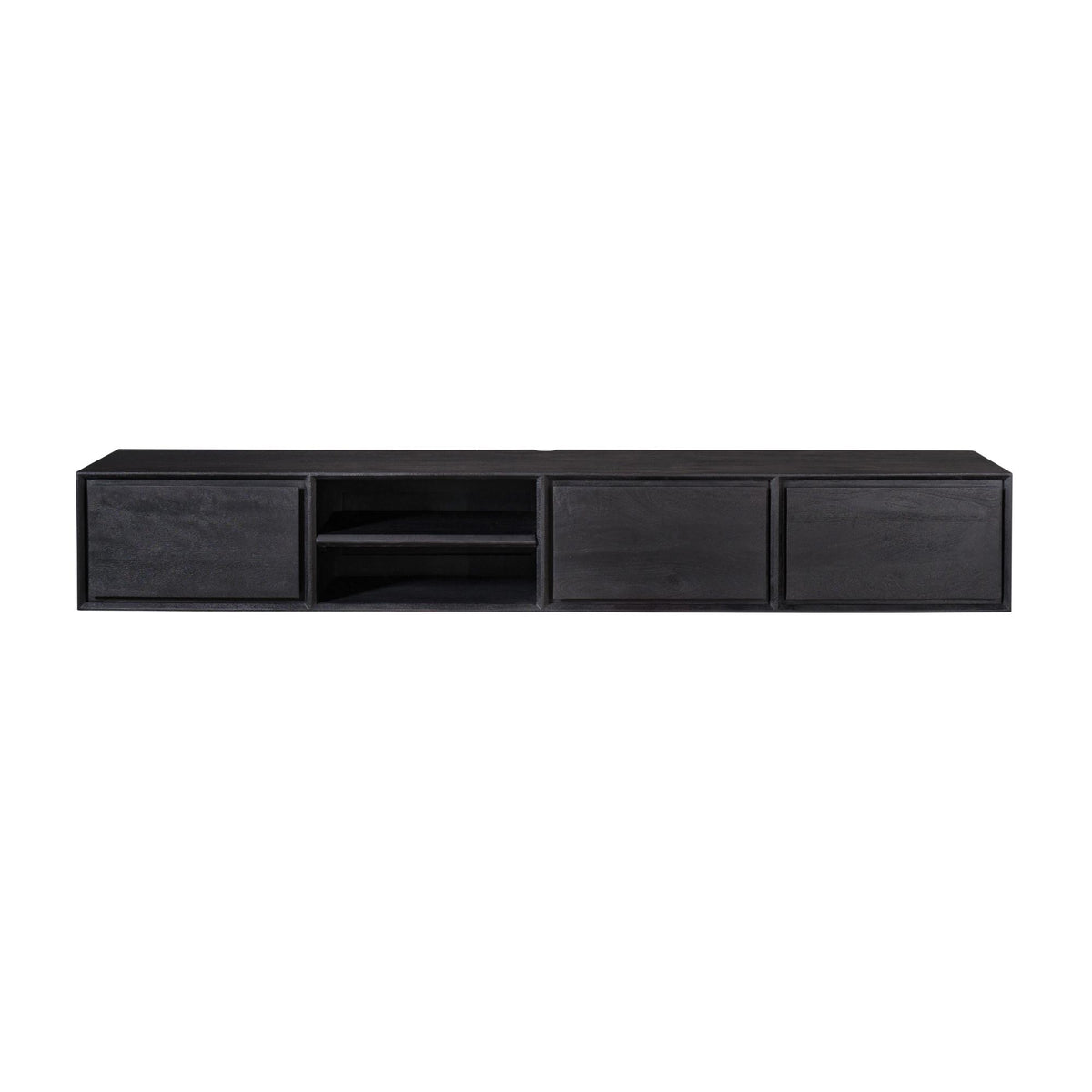 Mobile TV sospeso Ambiance in legno di mango nero 200 cm Starfurn