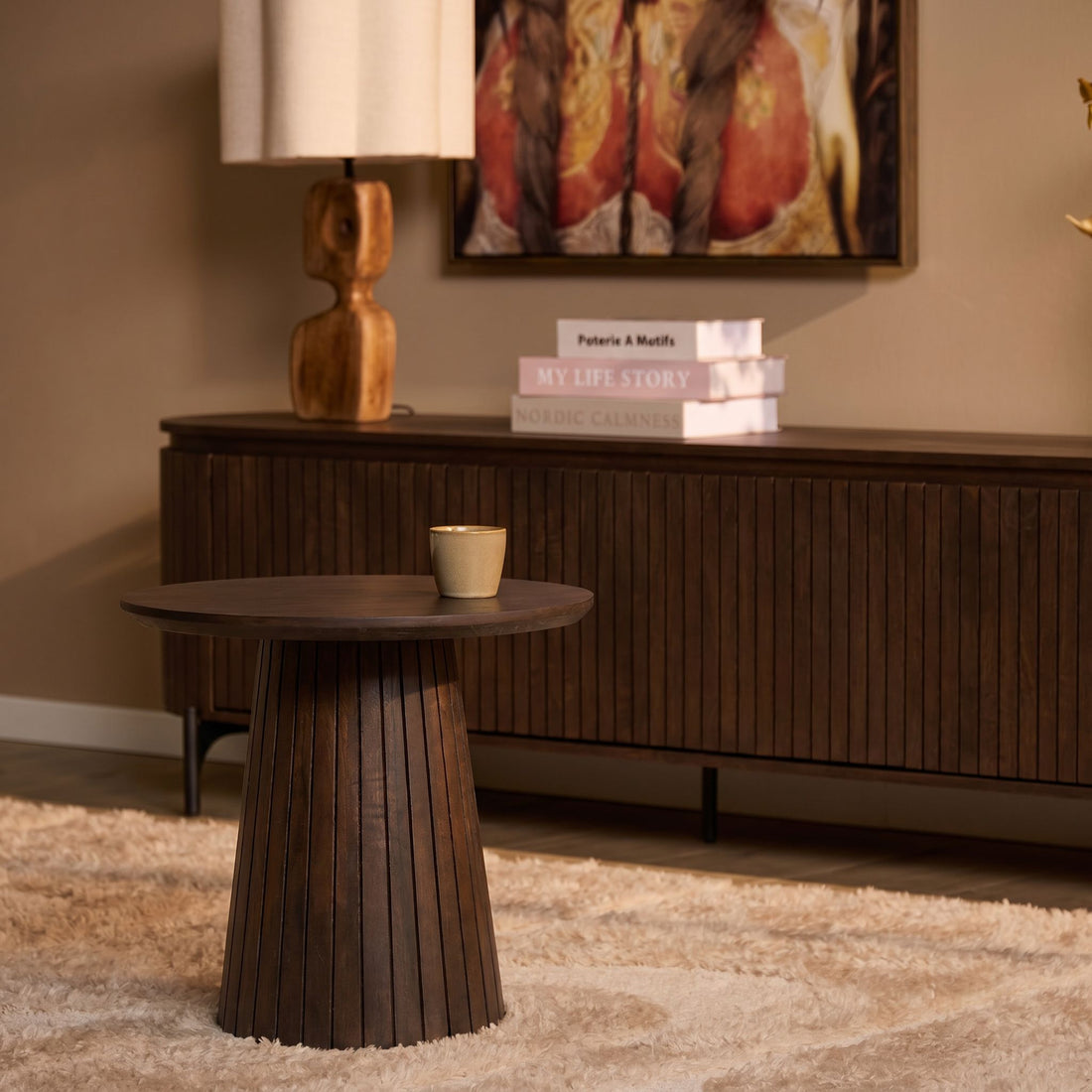 Tavolino da salotto Solana in legno di mango marrone 50 cm Starfurn