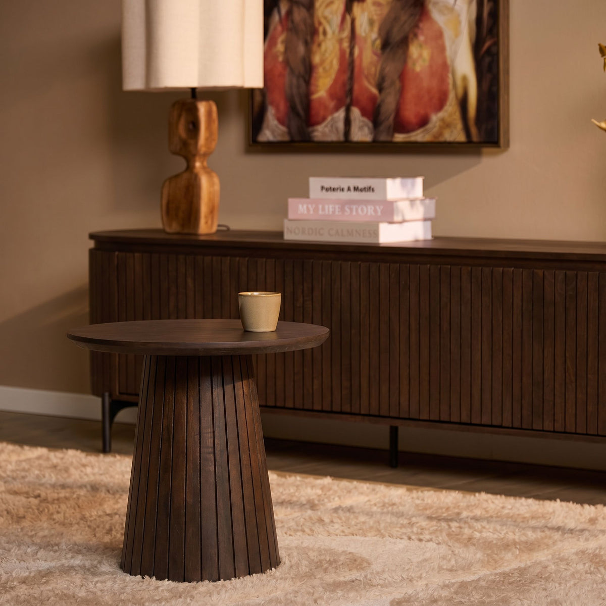 Tavolino da salotto Solana in legno di mango marrone 50 cm Starfurn