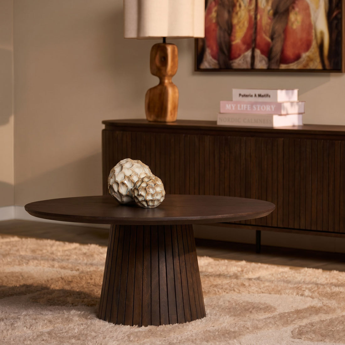 Tavolino da salotto Solana in legno di mango marrone 80 cm Starfurn