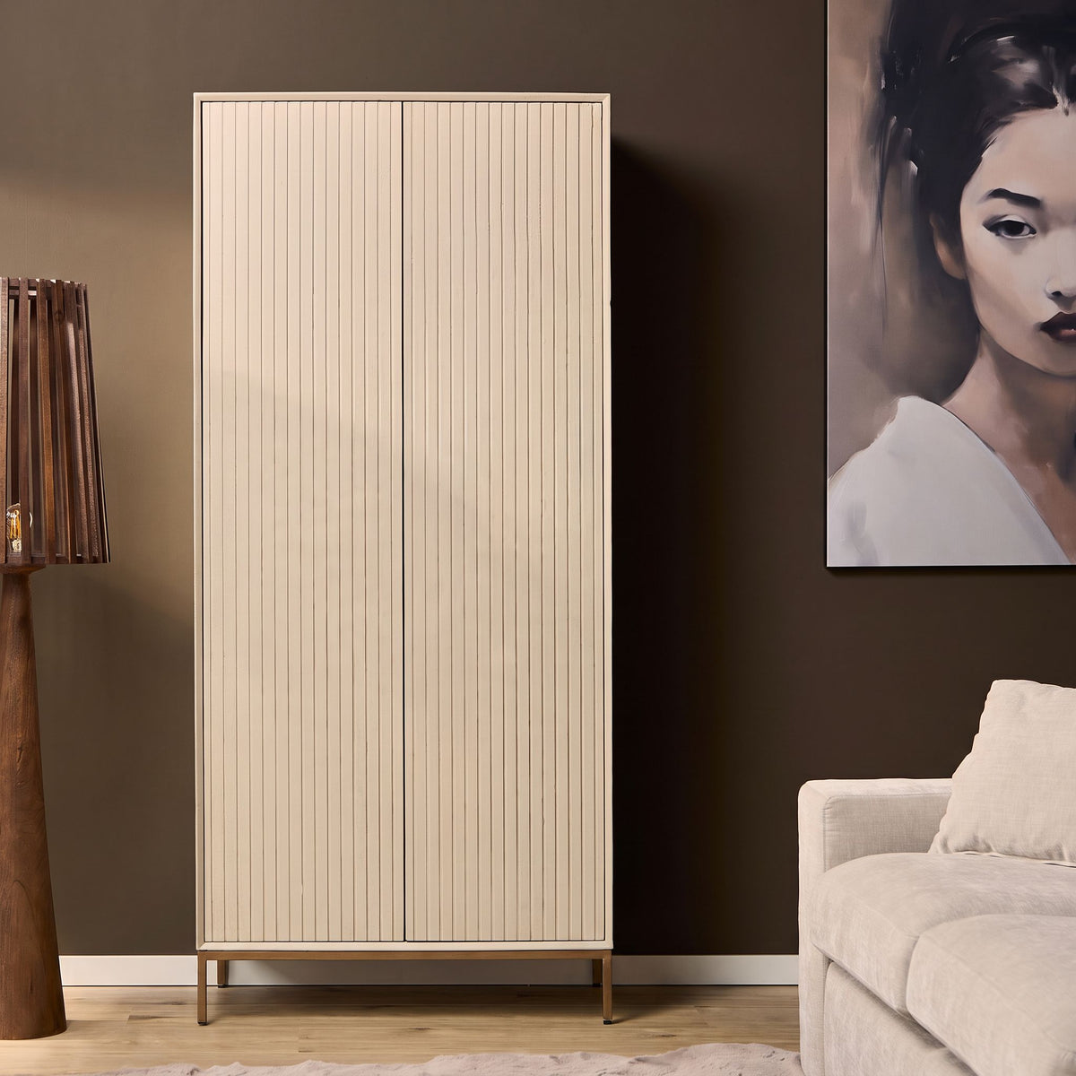 Mobiletto Madison Legno di Mango Sabbia 90cm Starfurn