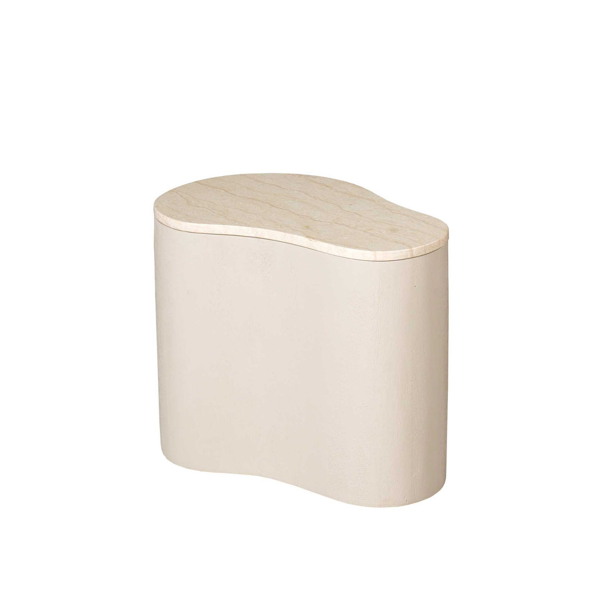 Tavolino da salotto Lovi in legno di mango color sabbia 50 cm Starfurn