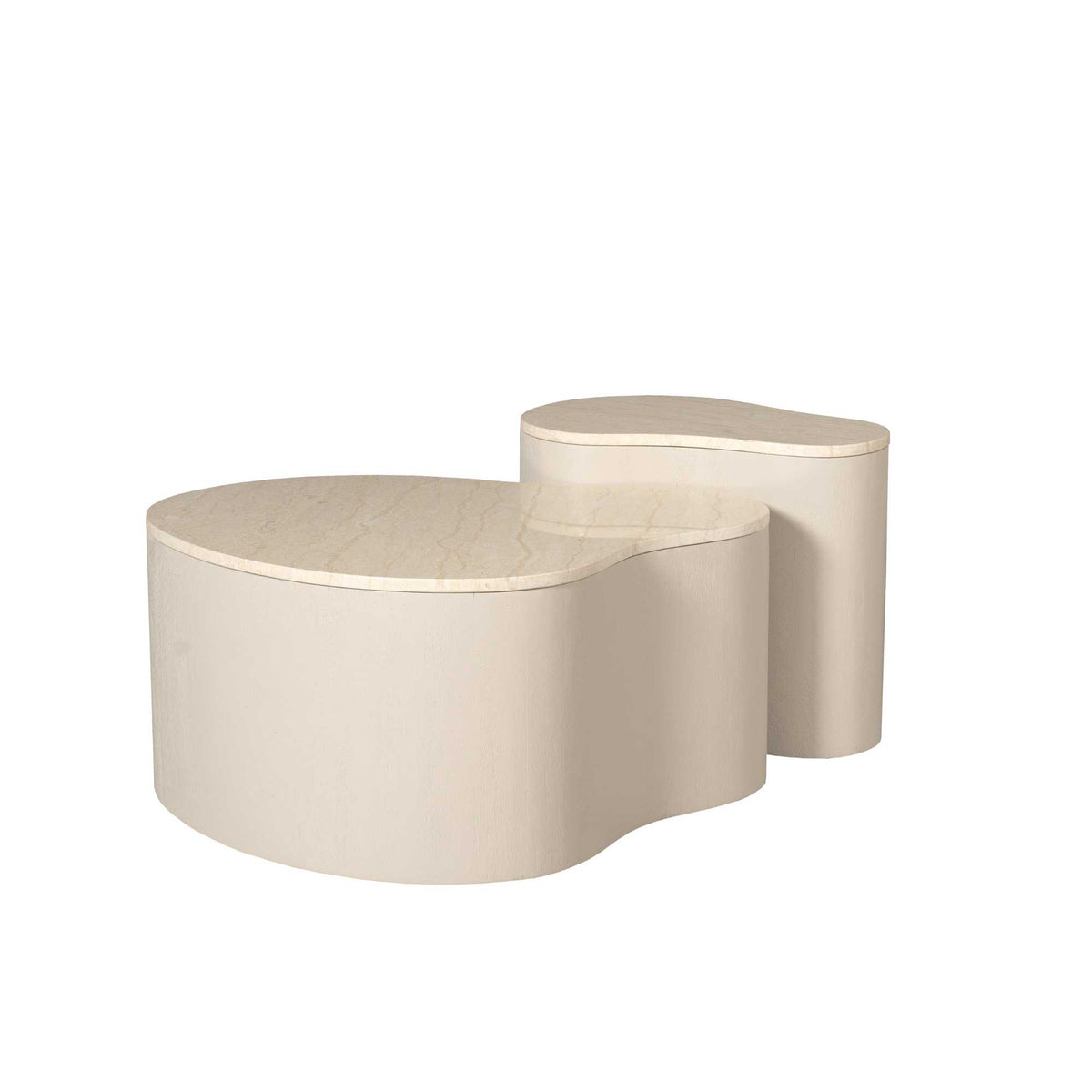 Tavolino da salotto Lovi in legno di mango color sabbia 50 cm Starfurn