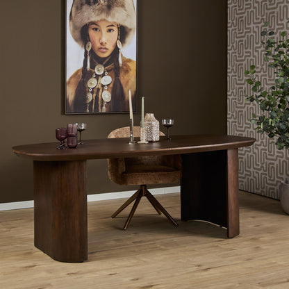 Tavolo da pranzo Maré in legno di mango marrone, 200 cm, Starfurn
