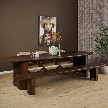 Panca da pranzo Maré Legno di mango Marrone 280cm Starfurn