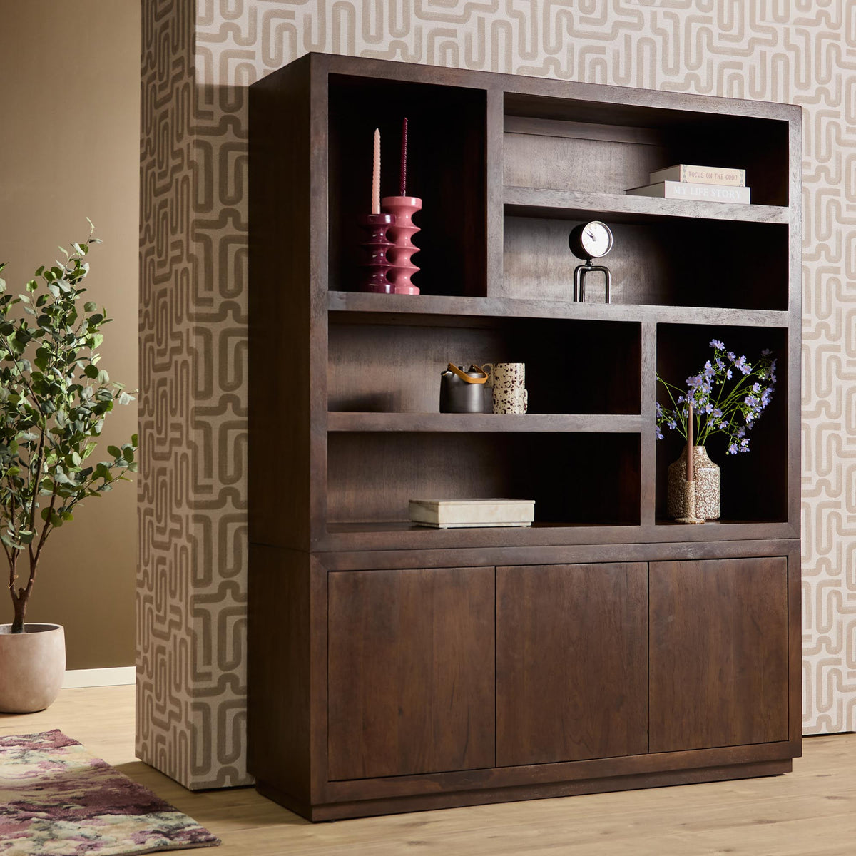 Vetrina Bruxelles in legno di mango marrone 160 cm Starfurn