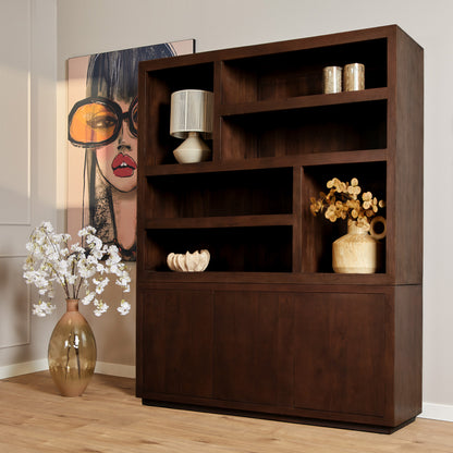 Vetrina Bruxelles in legno di mango marrone 160 cm Starfurn