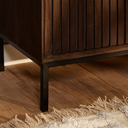 Mobile TV Madison in legno di mango marrone 165 cm Starfurn