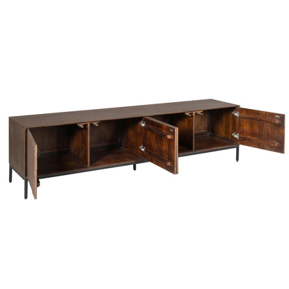 Mobile TV Madison in legno di mango marrone 210 cm Starfurn