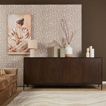 Credenza Madison in legno di mango marrone 210 cm Starfurn