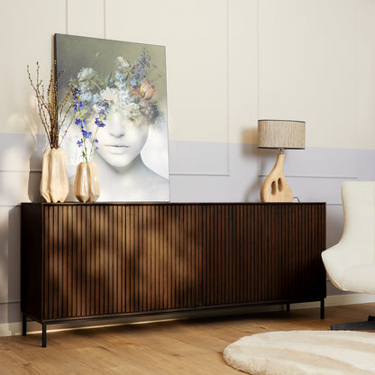 Credenza Madison in legno di mango marrone 210 cm Starfurn