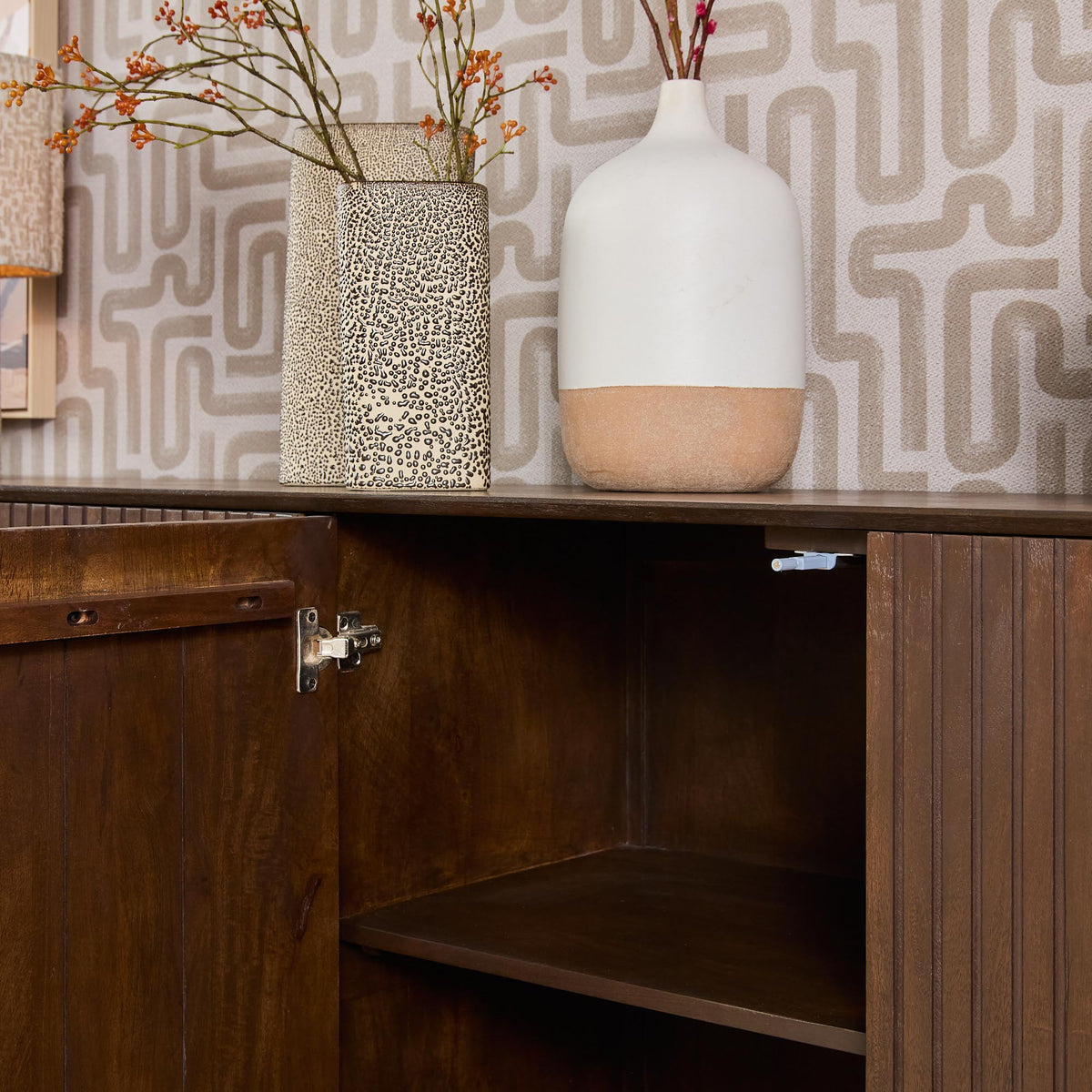 Credenza Madison in legno di mango marrone 210 cm Starfurn