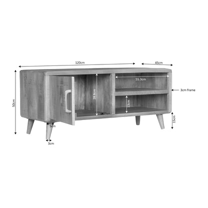 Credenza Madison in legno di mango marrone 210 cm Starfurn