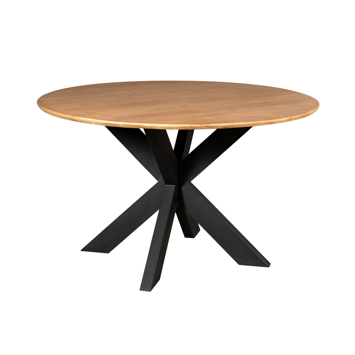 Tavolo da pranzo Madison in legno di mango naturale rotondo 110 cm Starfurn