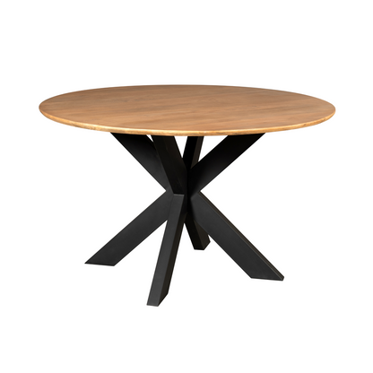 Tavolo da pranzo Madison in legno di mango naturale rotondo 110 cm Starfurn