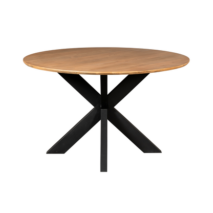 Tavolo da pranzo Madison in legno di mango naturale rotondo 110 cm Starfurn