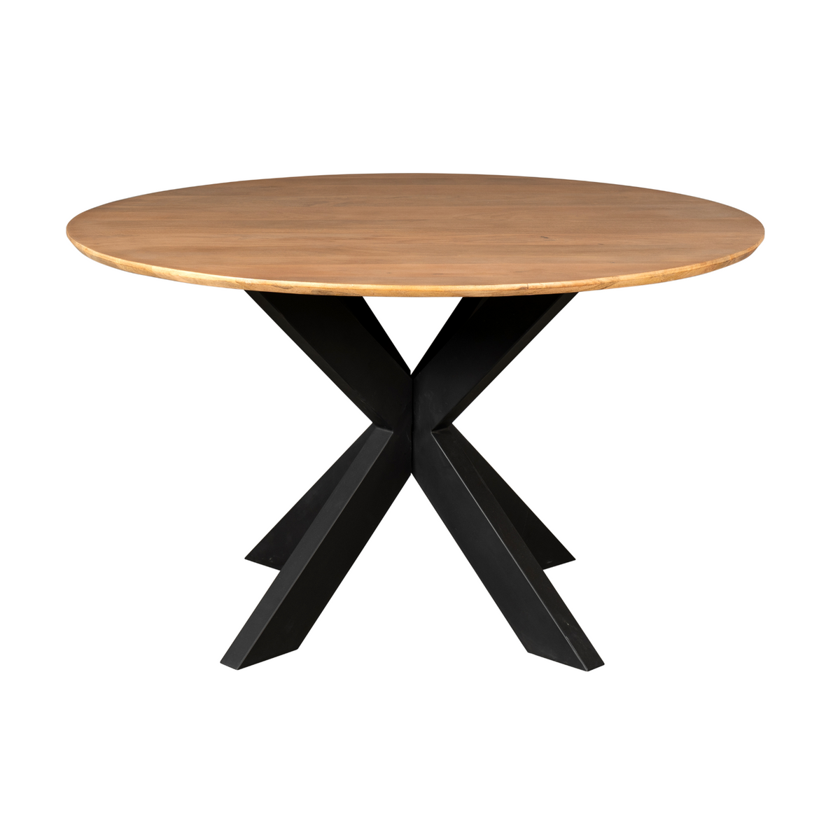 Tavolo da pranzo Madison in legno di mango naturale rotondo 130 cm Starfurn