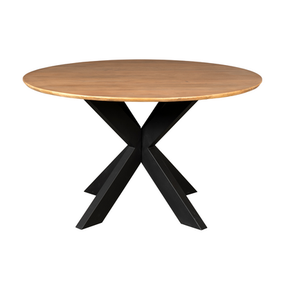 Tavolo da pranzo Madison in legno di mango naturale rotondo 130 cm Starfurn