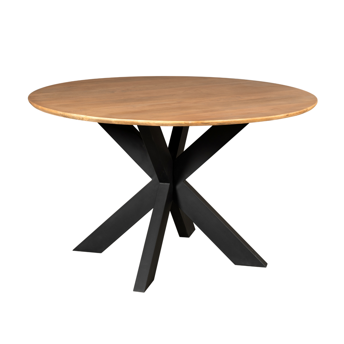 Tavolo da pranzo Madison in legno di mango naturale rotondo 130 cm Starfurn