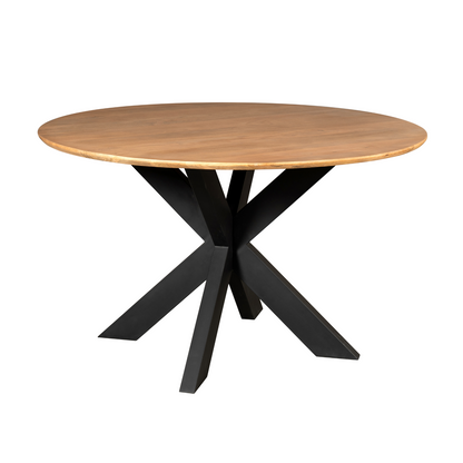 Tavolo da pranzo Madison in legno di mango naturale rotondo 130 cm Starfurn