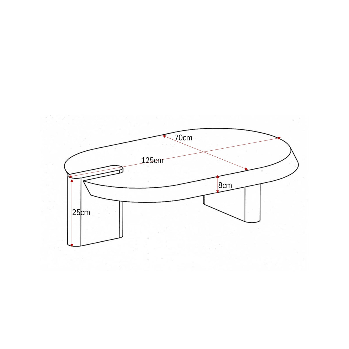 Tavolino da salotto Rava in legno di mango marrone 125 cm Starfurn